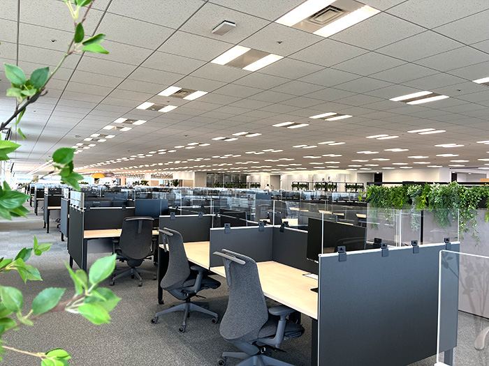 17階保険部門営業フロア